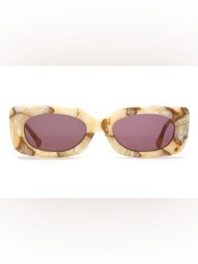 Crap Eyewear Tortoiseshell Frame Sunglasses with Rose LensesSG1-25